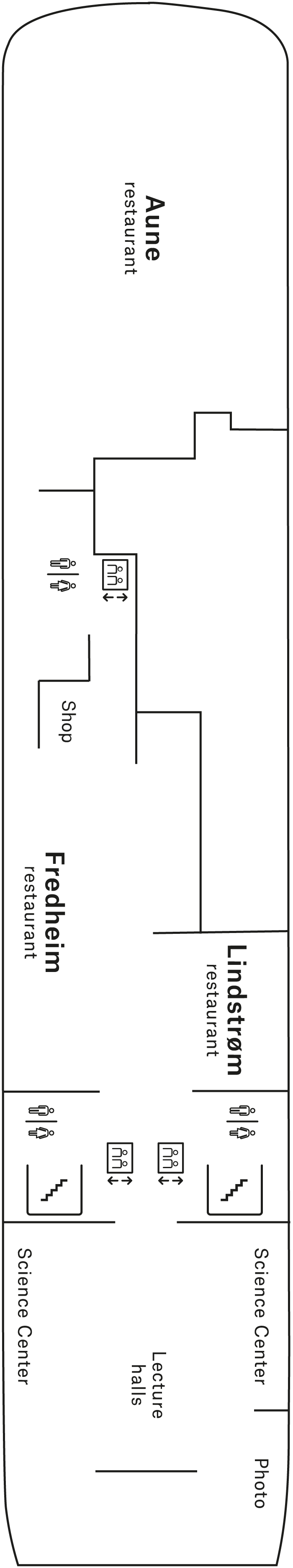 Deck 5 deck plan for MS Maud