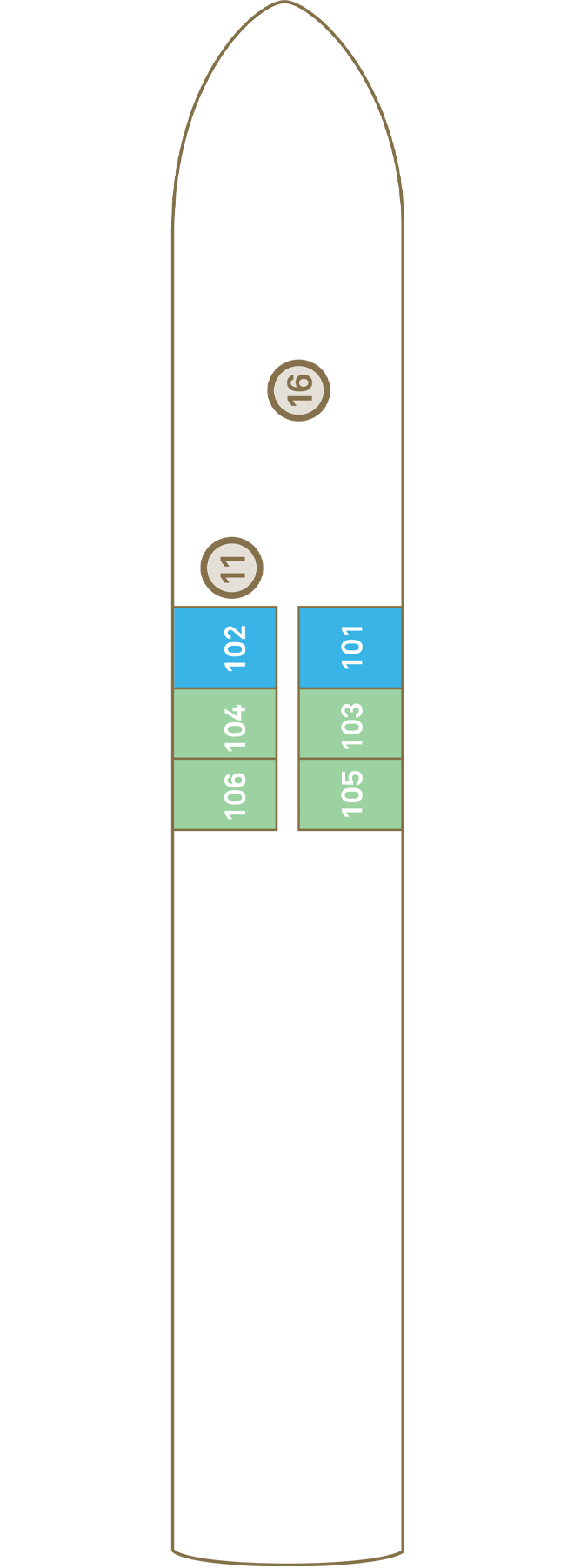 Jewel Deck deck plan for Scenic Azure