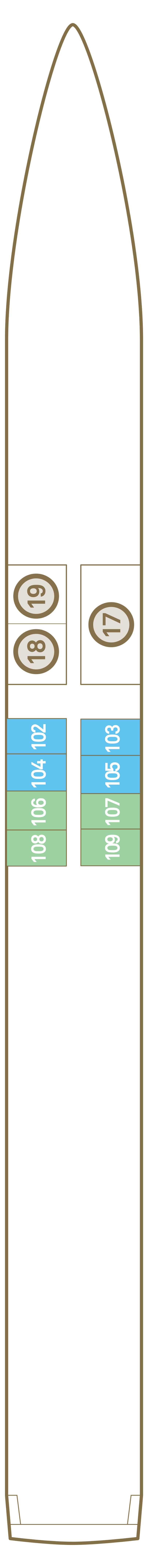 Jewel Deck deck plan for Scenic Diamond