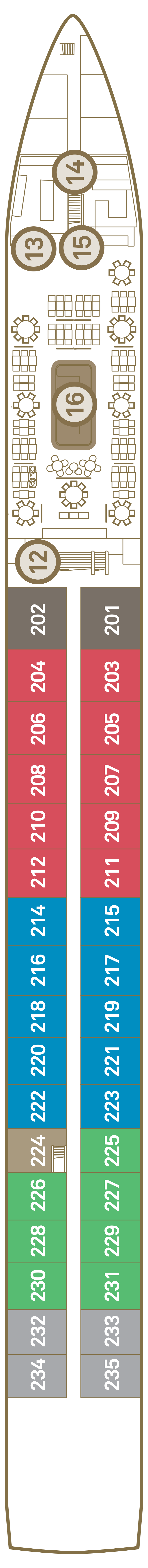 Sapphire Deck deck plan for Scenic Diamond