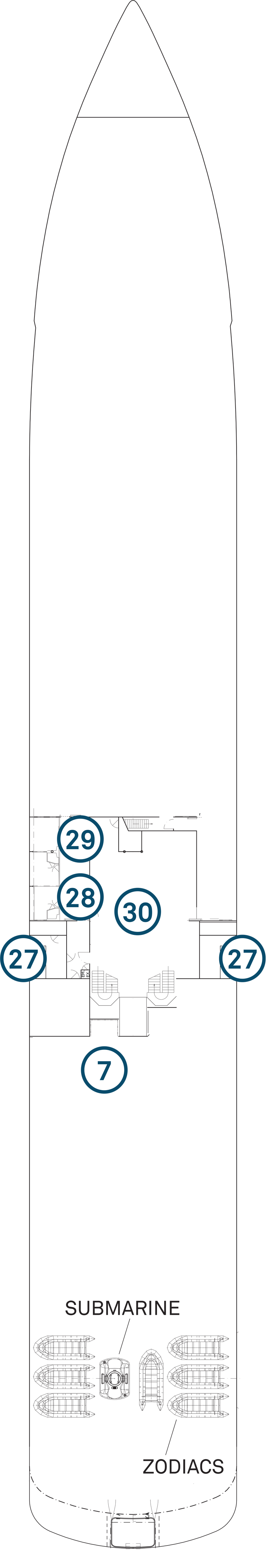 Deck 3 deck plan for Scenic Eclipse