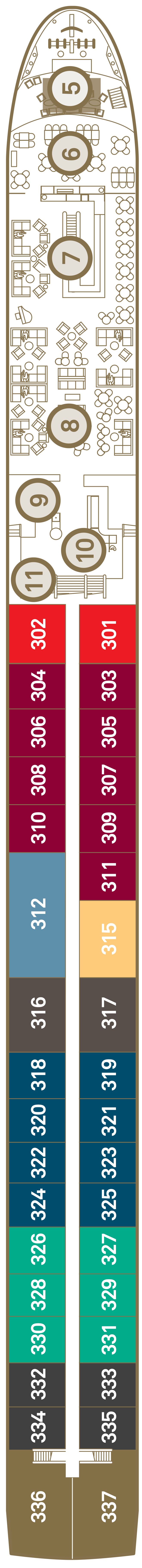 Diamond Deck deck plan for Scenic Jade