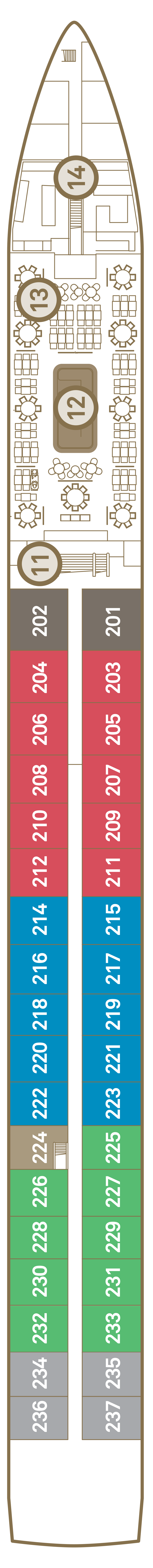 Sapphire Deck deck plan for Scenic Jewel