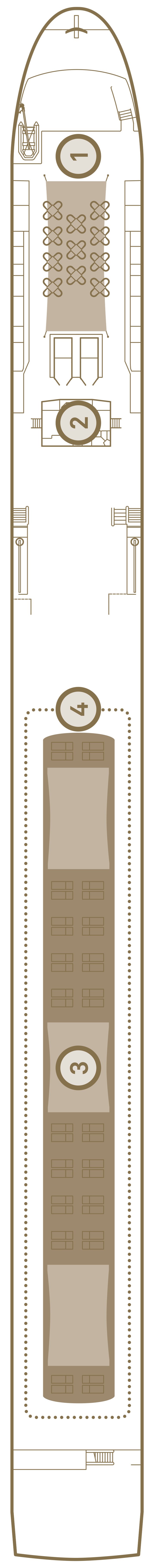Sun Deck deck plan for Scenic Jewel
