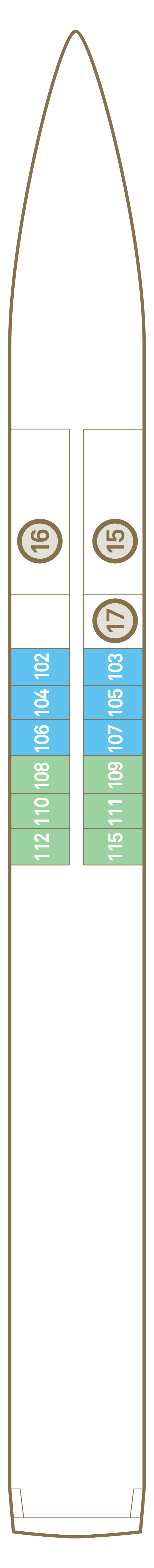 Jewel Deck deck plan for Scenic Jewel