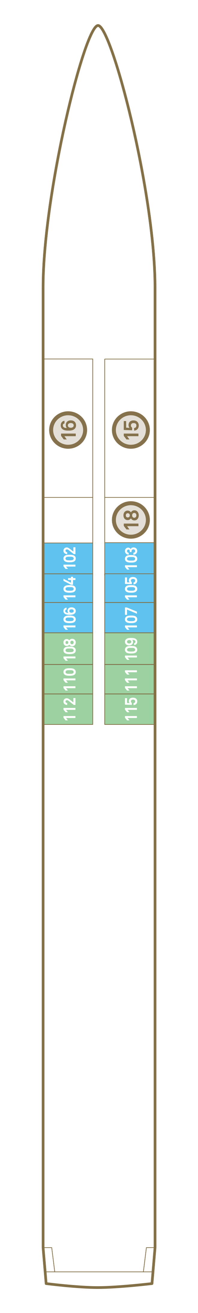Jewel Deck deck plan for Scenic Opal
