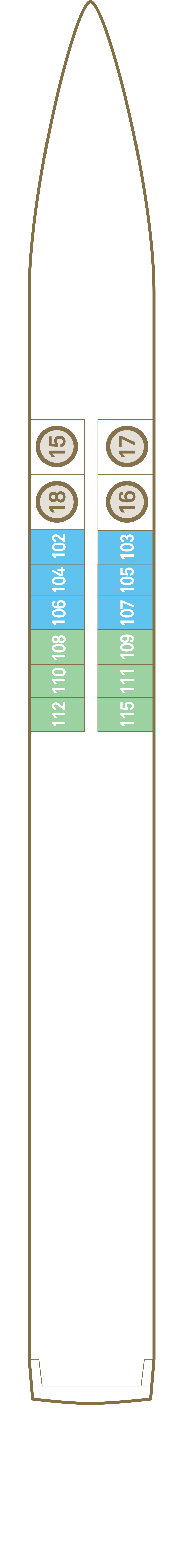 Jewel Deck deck plan for Scenic Pearl