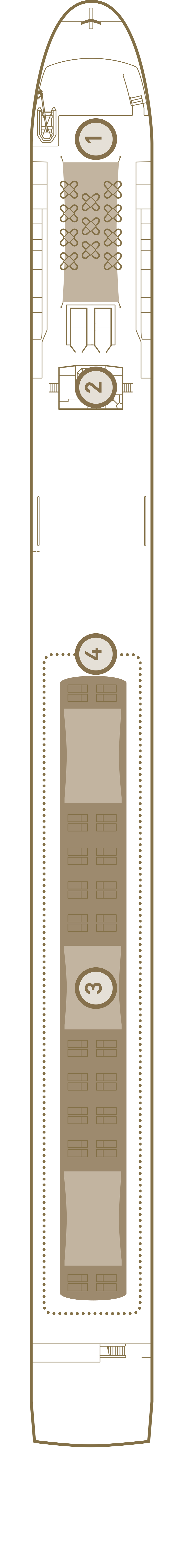 Sun Deck deck plan for Scenic Pearl