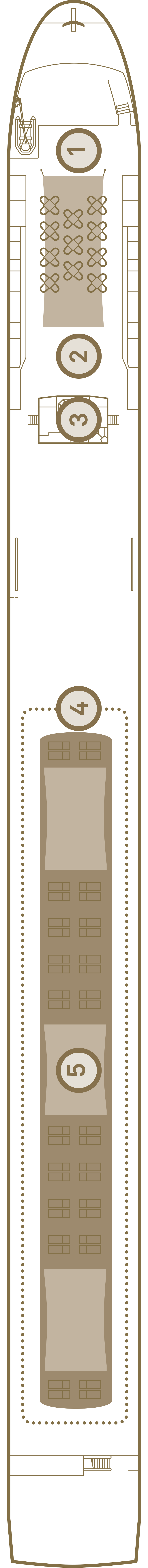 Sun Deck deck plan for Scenic Sapphire