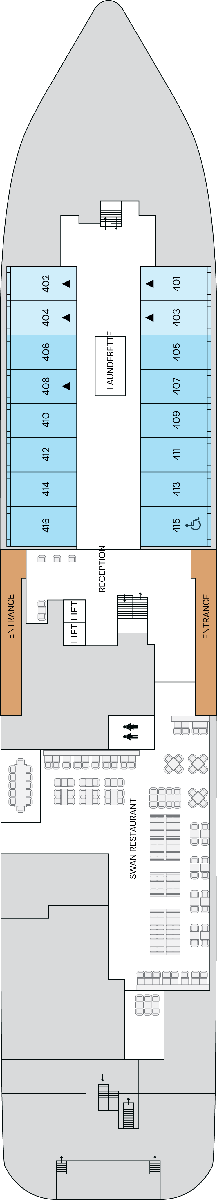 Deck 4 deck plan for SH Minerva