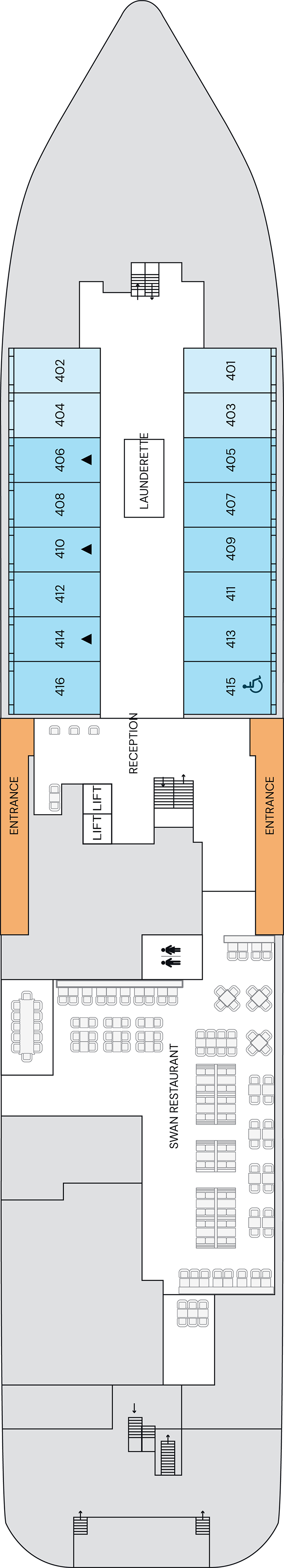 Deck 4 deck plan for SH Vega