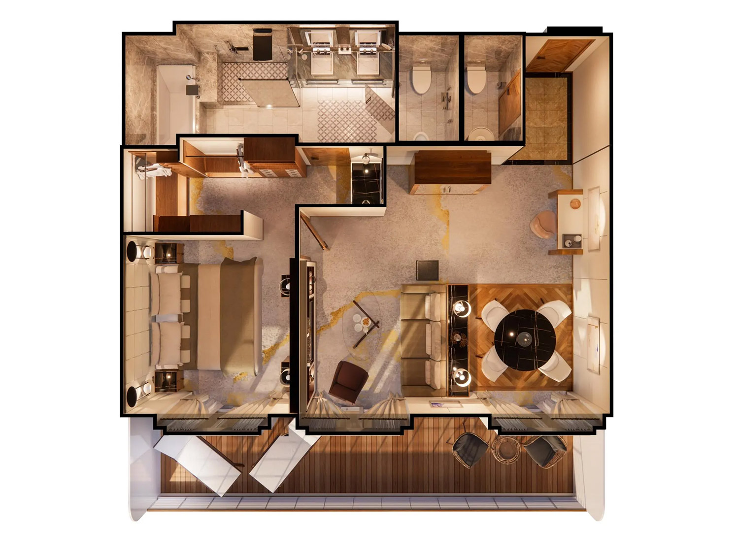 Junior Crystal Penthouse Suite - Schematic