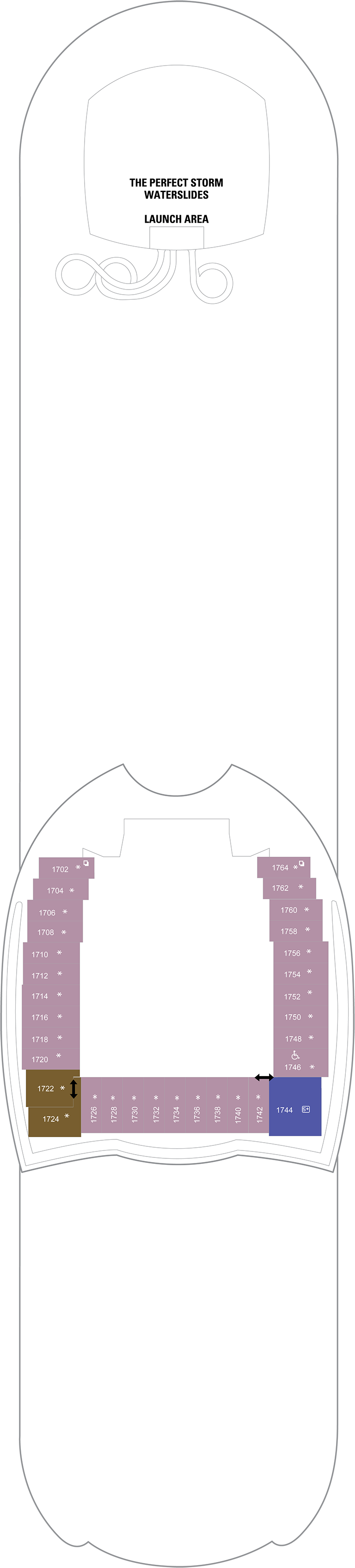 Deck 18 deck plan for Harmony of the Seas