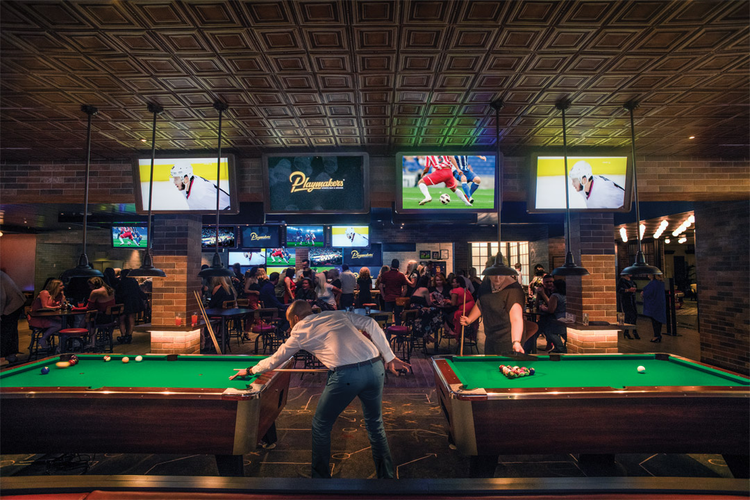  The new Playmakers Sports Bar & Arcade is a must-visit for families.  