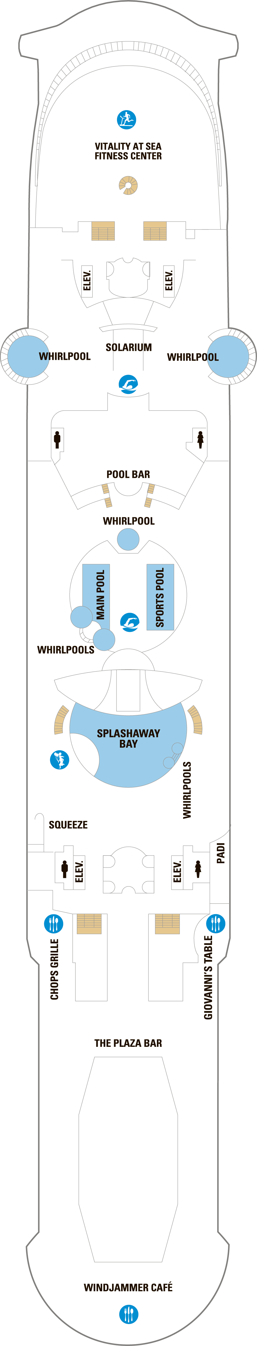 Deck 11 deck plan for Liberty of the Seas
