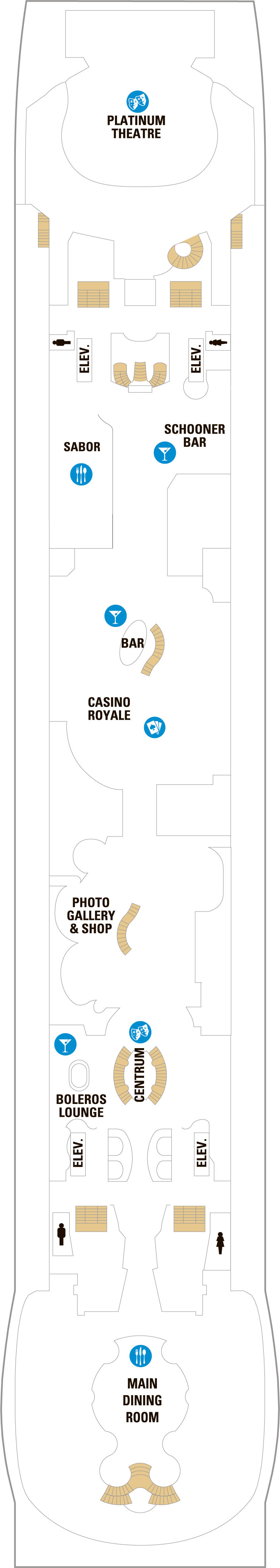 Deck 4 deck plan for Liberty of the Seas