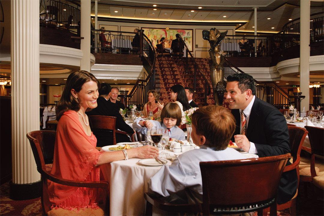  The main dining room serves gourmet multi-course meals that are out of this world! 