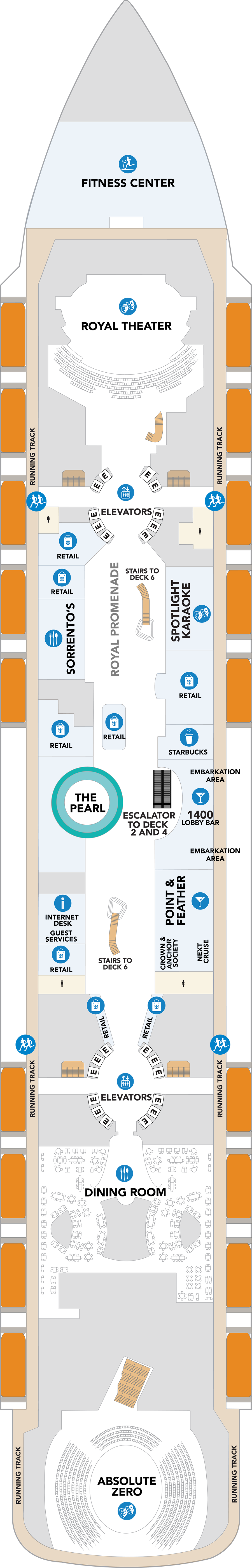 Deck 5 deck plan for Icon of the Seas