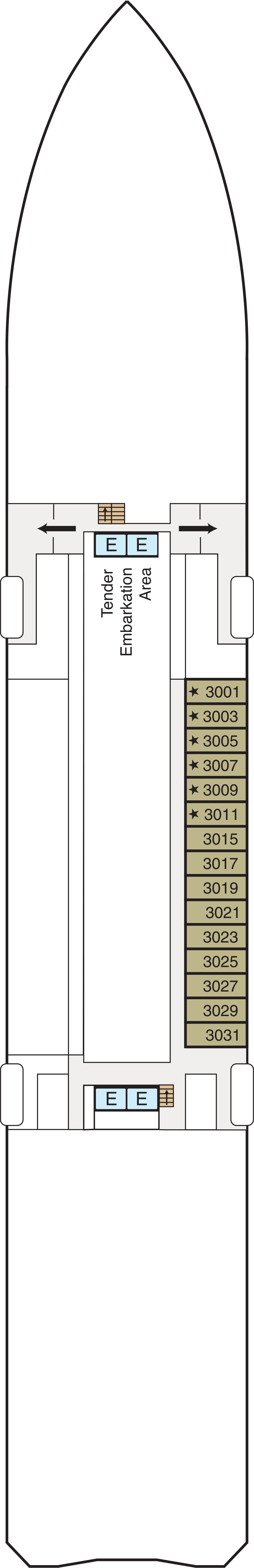 Deck 3 deck plan for Regatta