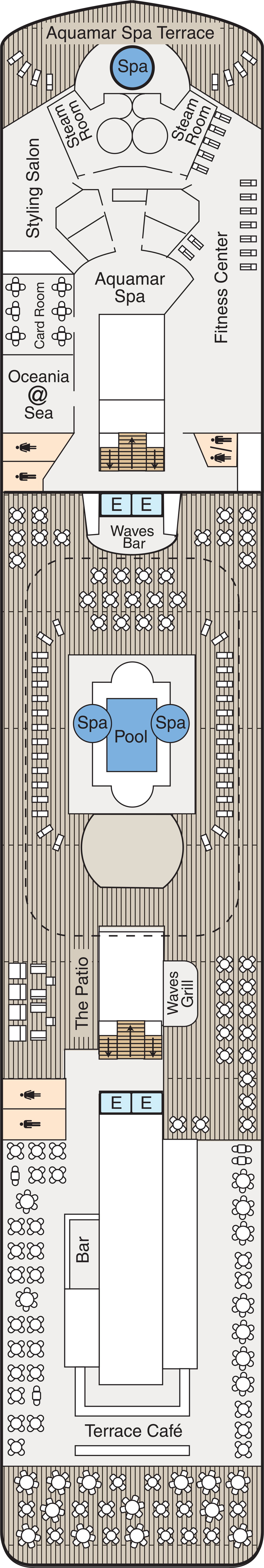 Deck 9 deck plan for Regatta