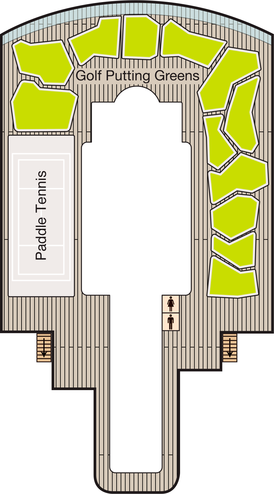 Deck 16 deck plan for Vista
