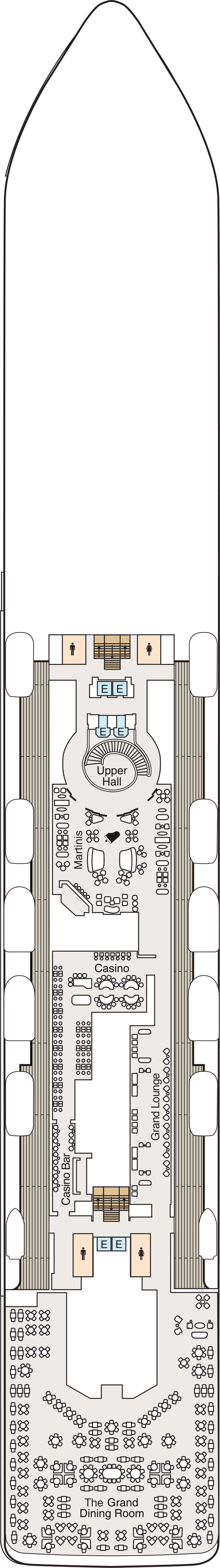 Deck 6 deck plan for Vista
