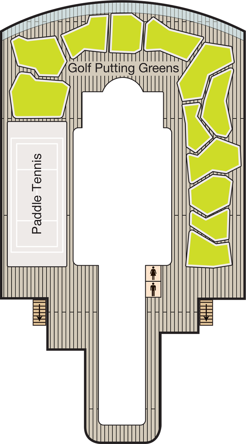 Deck 16 deck plan for Allura