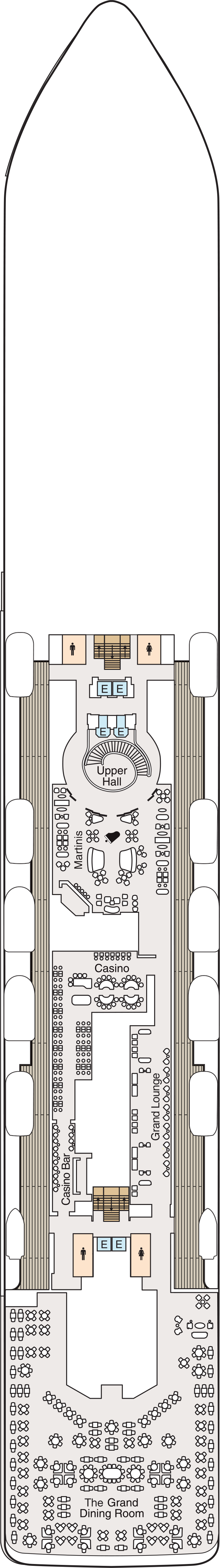 Deck 6 deck plan for Allura