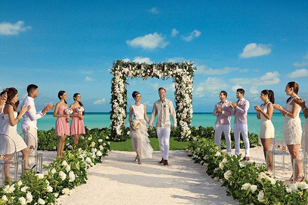 Secrets Resorts is a wonderful choice to have a destination wedding at. Pictured here is Secrets Cap Cana Resort & Spa.