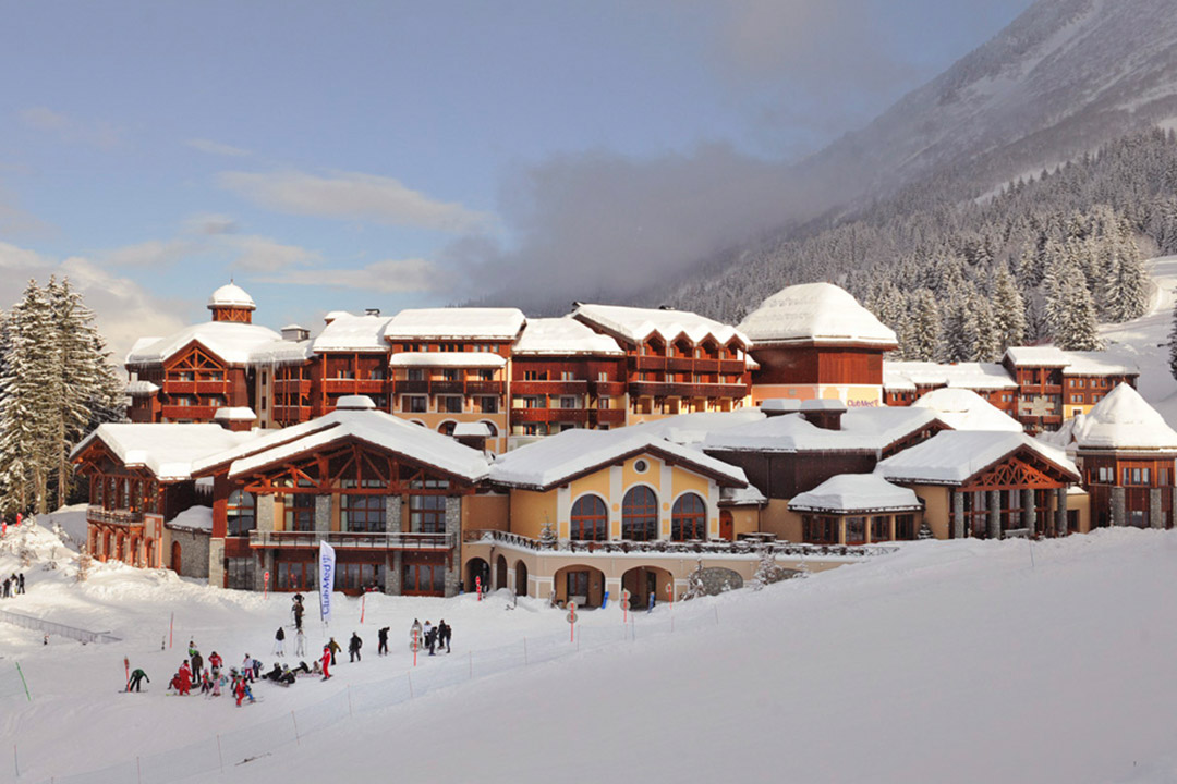 Club Med Valmorel, located in France, is one of their beautiful all-inclusive ski resorts.