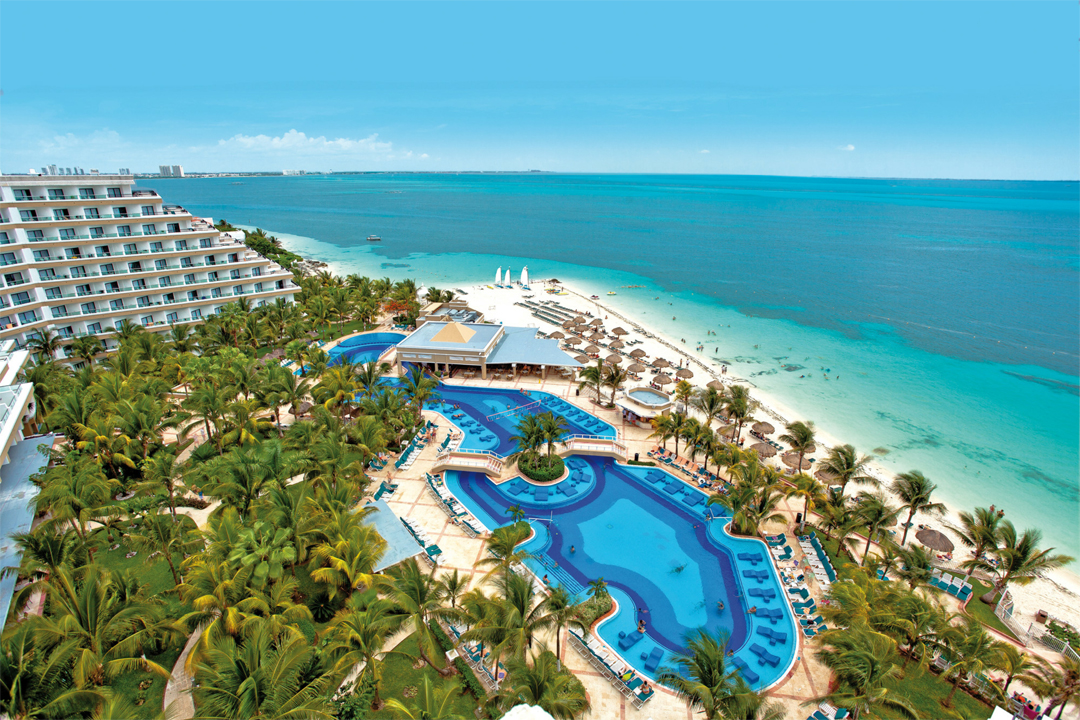 Get a taste of tropical paradise at Hotel Riu Caribe.