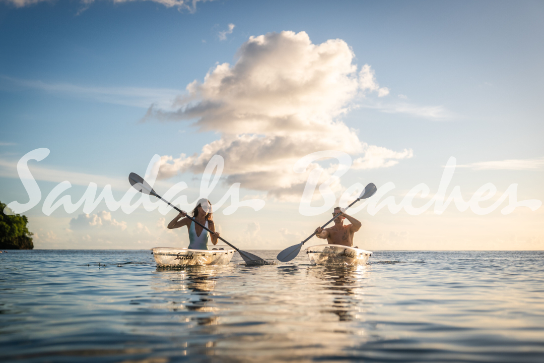 A variety of fun watersport activities are available at Sandals resorts.